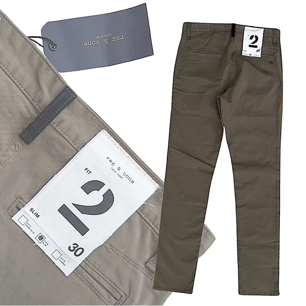 Rag & Bone Fit 2 Slim Chino Army Green